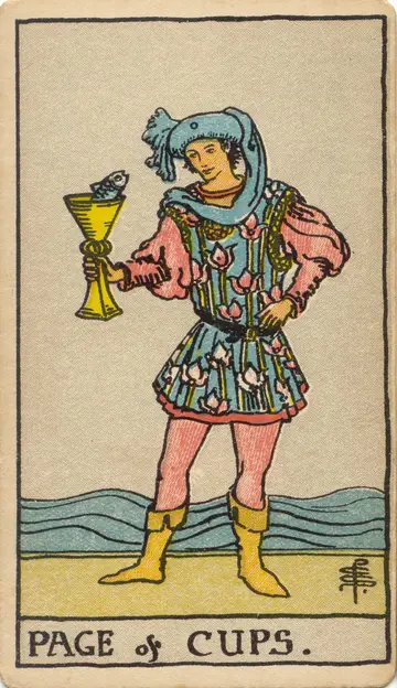 Lá Page of Cups (Thị Đồng Cốc)