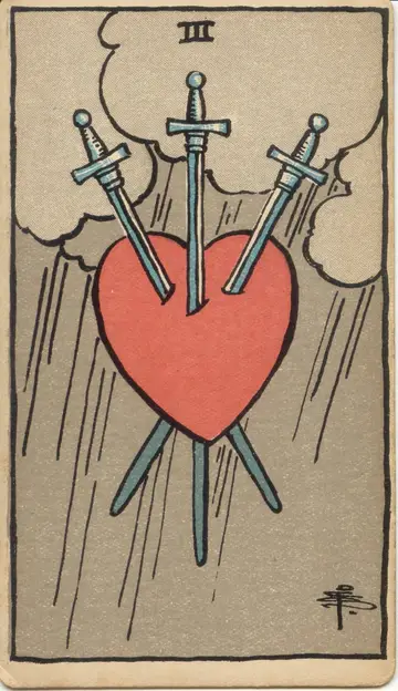 Lá Three of Swords (Ba Kiếm)