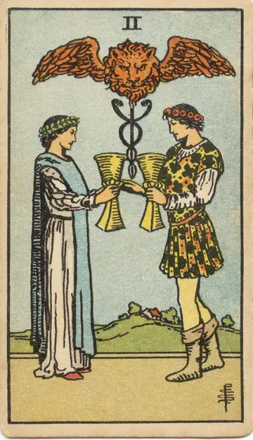 Lá Two of Cups (Hai Cốc)
